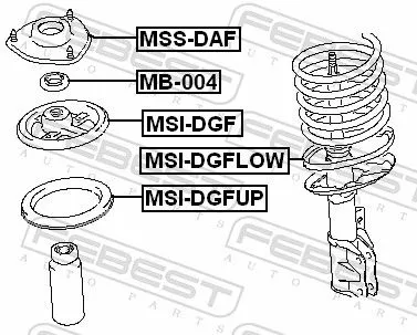 FEBEST Suspension Strut Support Mount (MSS-DAF)