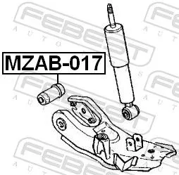 FEBEST Mounting, control/trailing arm (MZAB-017)