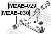 FEBEST Mounting, control/trailing arm (MZAB-030)