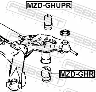 FEBEST Rubber Buffer, suspension (MZD-GHUPR)