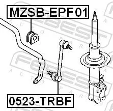 FEBEST Mounting, stabiliser bar (MZSB-EPF01)