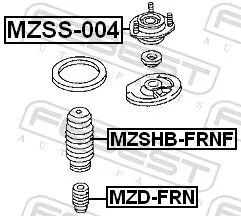 FEBEST Suspension Strut Support Mount (MZSS-004)