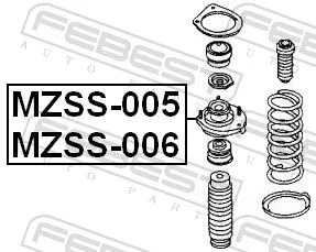 FEBEST Suspension Strut Support Mount (MZSS-006)
