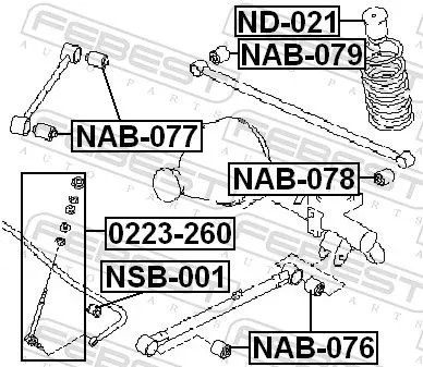 FEBEST Dust Cover Kit, shock absorber (NAB-078)