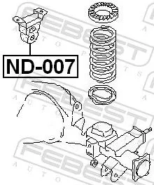 FEBEST Rubber Buffer, suspension (ND-007)