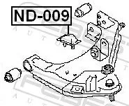 FEBEST Rubber Buffer, suspension (ND-009)