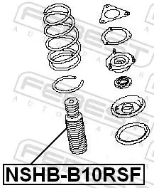 FEBEST Protective Cap/Bellow, shock absorber (NSHB-B10RSF)