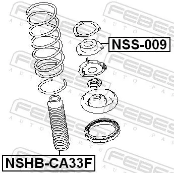 FEBEST Protective Cap/Bellow, shock absorber (NSHB-CA33F)