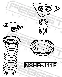 FEBEST Protective Cap/Bellow, shock absorber (NSHB-J11F)