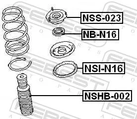 FEBEST Spring Seat (NSI-N16)