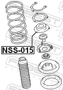 FEBEST Suspension Strut Support Mount (NSS-015)