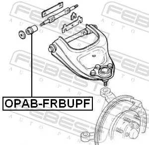 FEBEST Mounting, control/trailing arm (OPAB-FRBUPF)