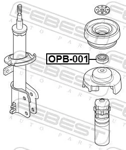 FEBEST Rolling Bearing, suspension strut support mount (OPB-001)