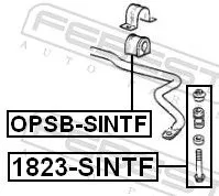 FEBEST Mounting, stabiliser bar (OPSB-SINTF)