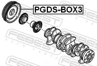 FEBEST Belt Pulley, crankshaft (PGDS-BOX3)