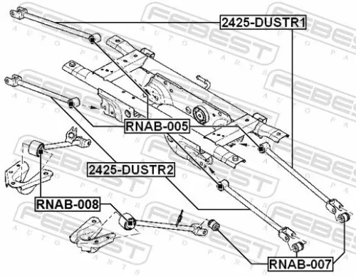 FEBEST Mounting, control/trailing arm (RNAB-005)