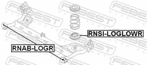 FEBEST Bushing, axle beam (RNAB-LOGR)