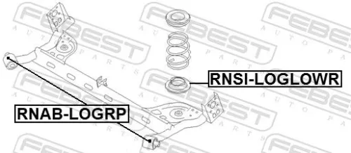 FEBEST Bushing, axle beam (RNAB-LOGRP)