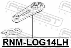 FEBEST Mounting, engine (RNM-LOG14LH)