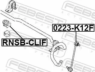FEBEST Mounting, stabiliser bar (RNSB-CLIF)