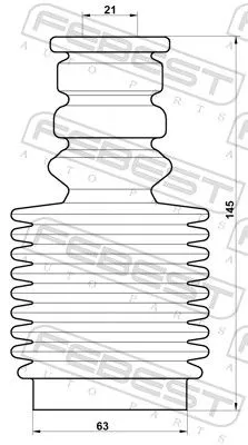 FEBEST Dust Cover Kit, shock absorber (RNSHB-MEGIIIF-KIT)