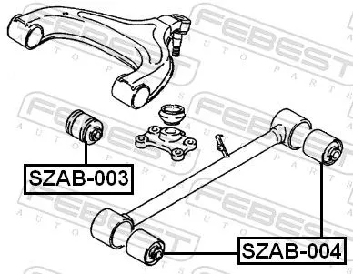 FEBEST Mounting, control/trailing arm (SZAB-003)