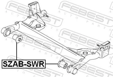 FEBEST Bushing, axle beam (SZAB-SWR)