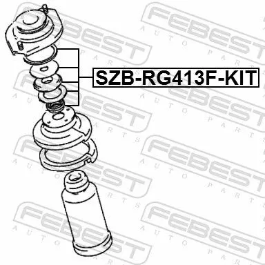 FEBEST Rolling Bearing, suspension strut support mount (SZB-RG413F-KIT)