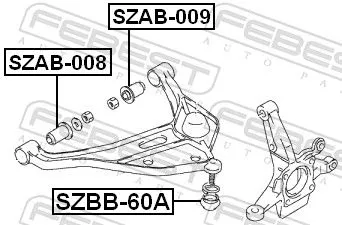 FEBEST Repair kit, supporting/ball joint (SZBB-60A)