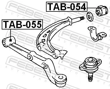 FEBEST Mounting, control/trailing arm (TAB-054)
