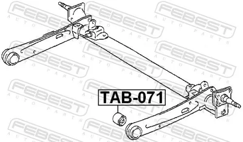 FEBEST Mounting, control/trailing arm (TAB-071)