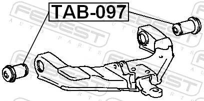 FEBEST Mounting, control/trailing arm (TAB-097)
