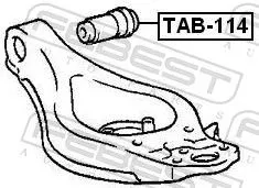 FEBEST Mounting, control/trailing arm (TAB-114)
