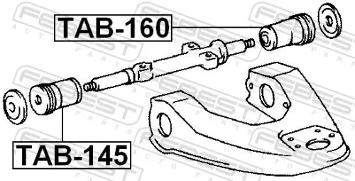 FEBEST Mounting, control/trailing arm (TAB-145)