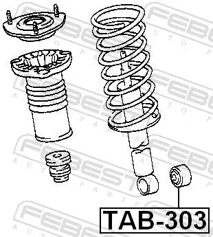 FEBEST Bush, shock absorber (TAB-303)