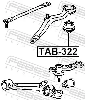FEBEST Mounting, control/trailing arm (TAB-322)