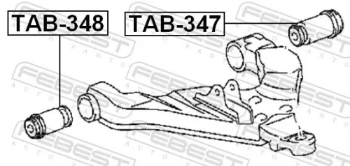FEBEST Mounting, control/trailing arm (TAB-348)