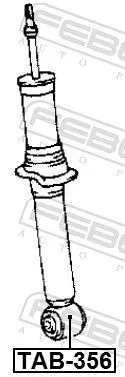 FEBEST Bush, shock absorber (TAB-356)