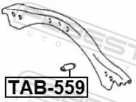 FEBEST Mounting, control/trailing arm (TAB-559)