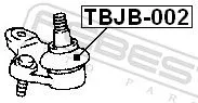 FEBEST Repair kit, supporting/ball joint (TBJB-002)