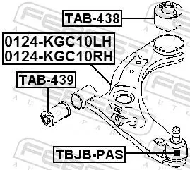 FEBEST Repair kit, supporting/ball joint (TBJB-PAS)