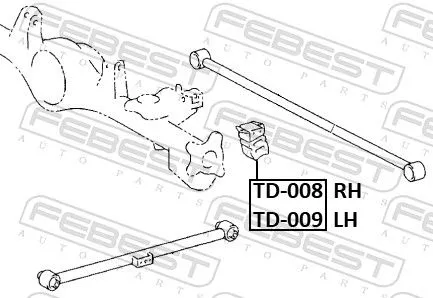 FEBEST Rubber Buffer, suspension (TD-008)