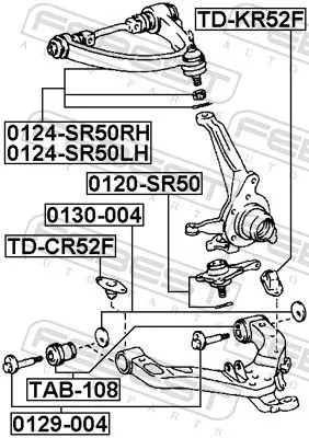 FEBEST Rubber Buffer, suspension (TD-CR52F)