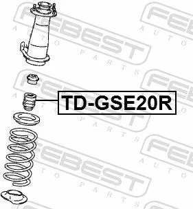 FEBEST Rubber Buffer, suspension (TD-GSE20R)