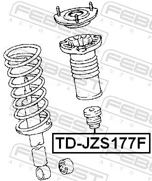 FEBEST Rubber Buffer, suspension (TD-JZS177F)