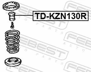 FEBEST Rubber Buffer, suspension (TD-KZN130R)
