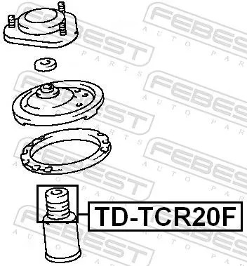 FEBEST Rubber Buffer, suspension (TD-TCR20F)