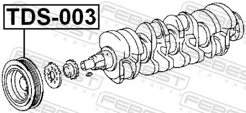 FEBEST Belt Pulley, crankshaft (TDS-003)