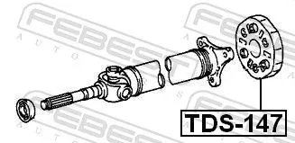 FEBEST Joint, propshaft (TDS-147)