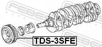 FEBEST Belt Pulley, crankshaft (TDS-3SFE)